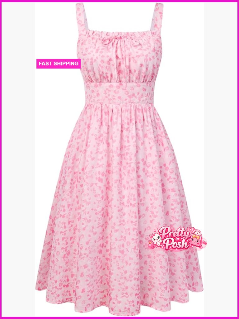 Floral Midi Sundress With Pockets, Adjustable Straps, Smocked Back